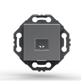 NORVIKA Prise RJ45 Gris Alu 