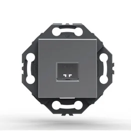 NORVIKA Prise RJ45 Gris Alu 