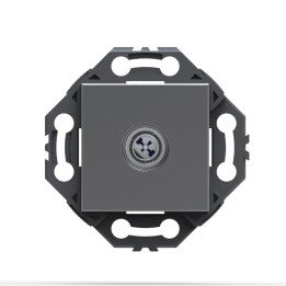 NORVIKA Prise satellite type F Gris Alu 