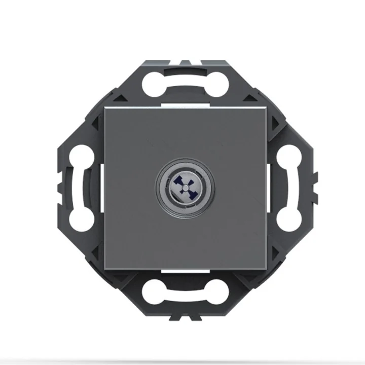 NORVIKA Prise satellite type F Gris Alu 