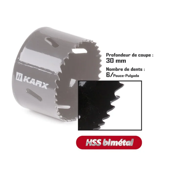 Scies-cloches HSS bi-métalliques Ø68mm