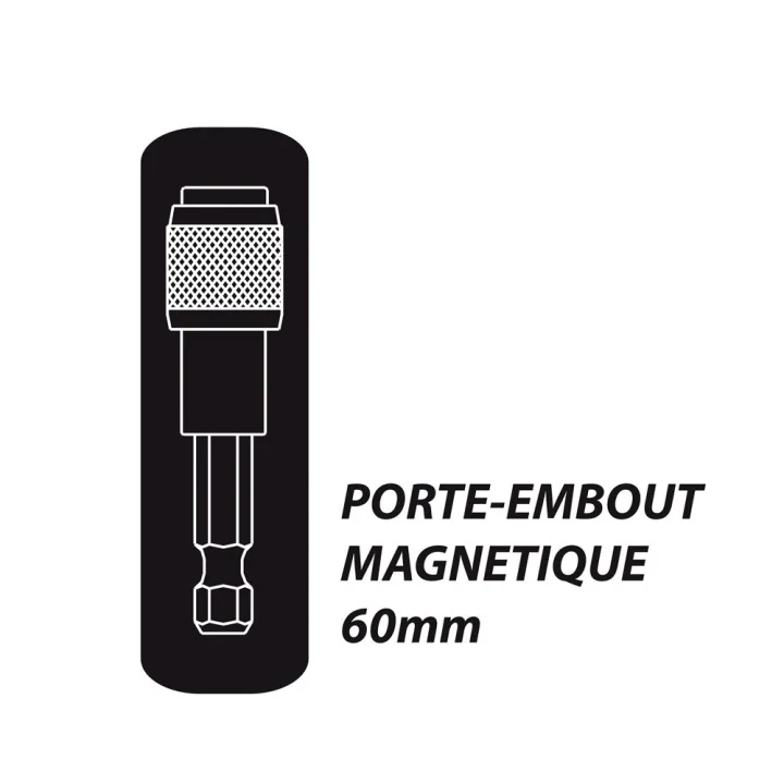Set 12 Embouts Vissage avec Mousqueton FEROCE