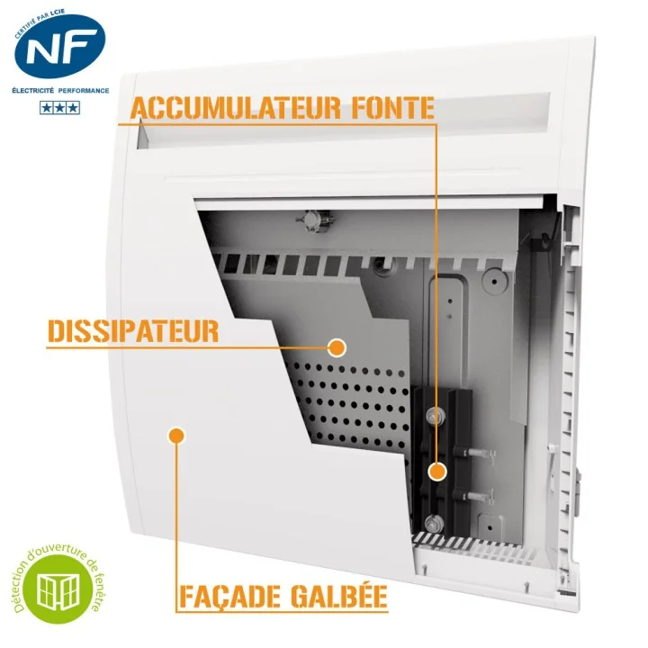 Radiateur à inertie fonte 750W
