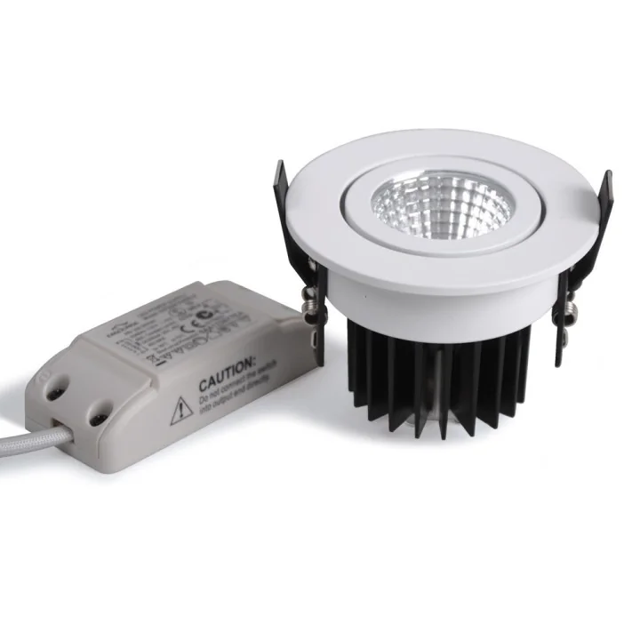 Spot encastrable orientable LED COB 9W blanc WOLTZ