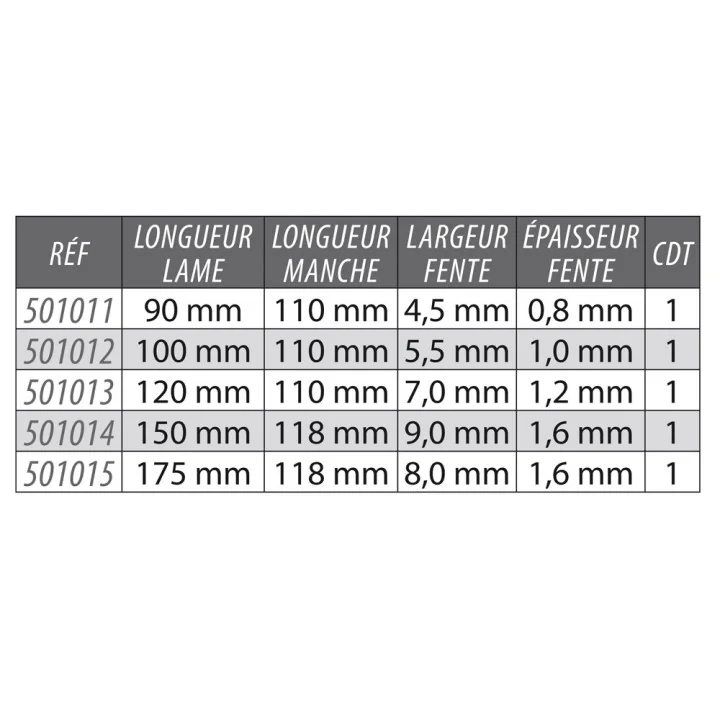 Tournevis Plat Lame Traversante 5,5x100 mm KARX