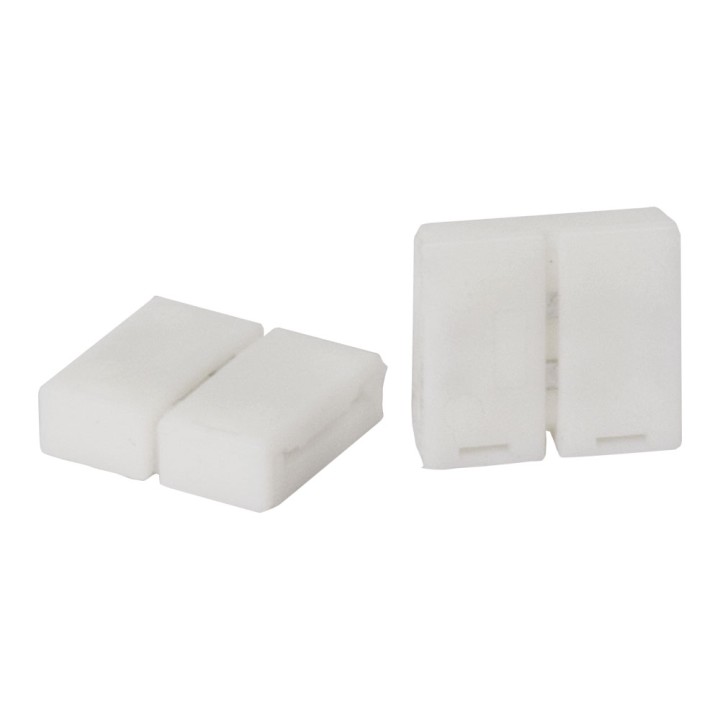 2 connecteurs droits 8mm pour ruban LED