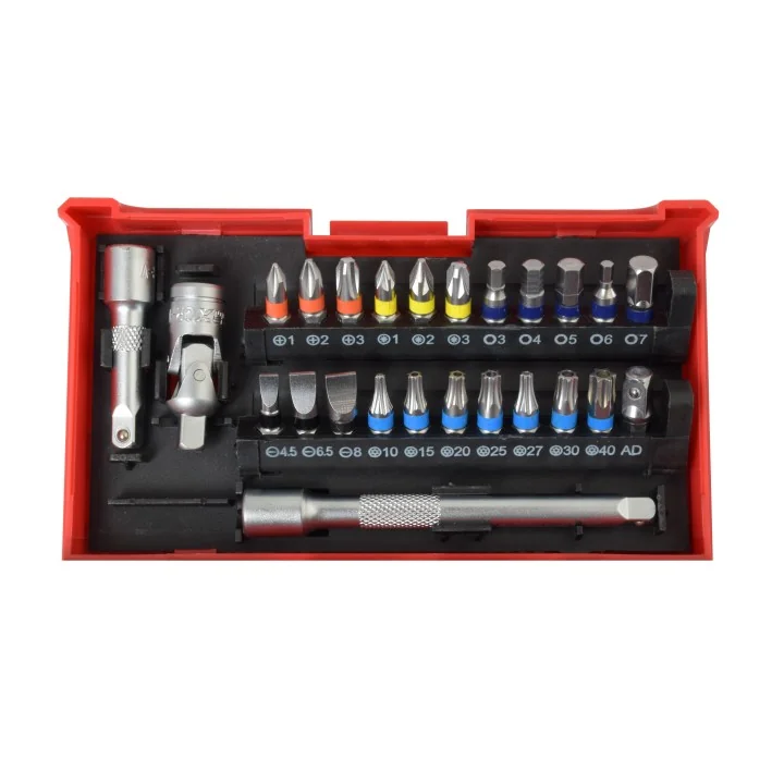Coffret de douilles et embouts 39 pièces