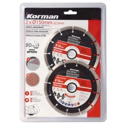 Jeu de 2 disques 150mm