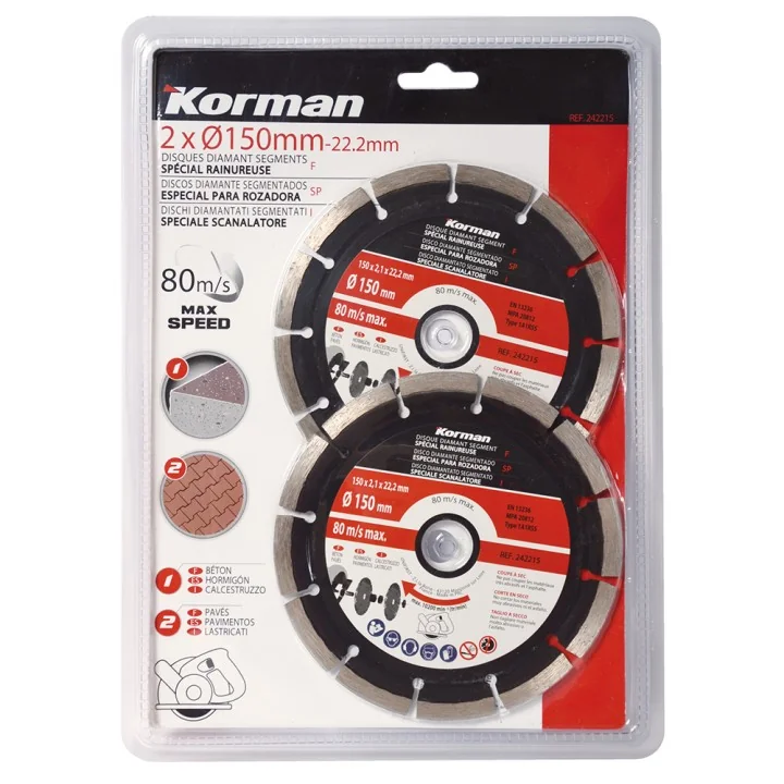 Jeu de 2 disques 150mm