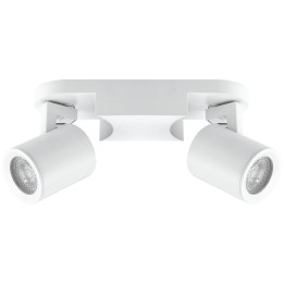 spot double blanc 8w gu10 sans ampoule