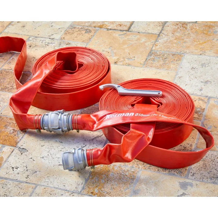 Tuyau de refoulement 20m Ø50mm avec raccords