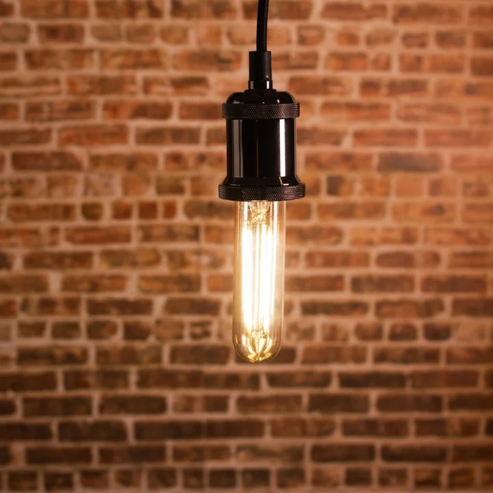 Ampoules LED Tube à filaments E27 2W blanc chaud - Verre transparent - variable