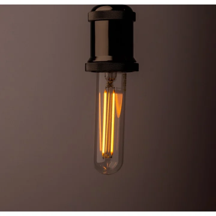 Ampoules LED Tube à filaments E27 2W blanc neutre - Verre ambré - variable