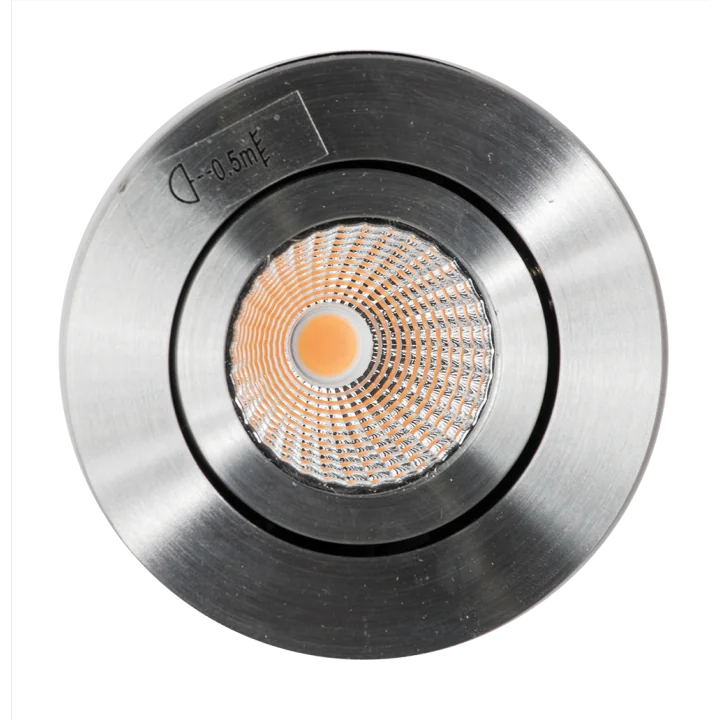 Spot à encastrer LED COB 9W orientable alu