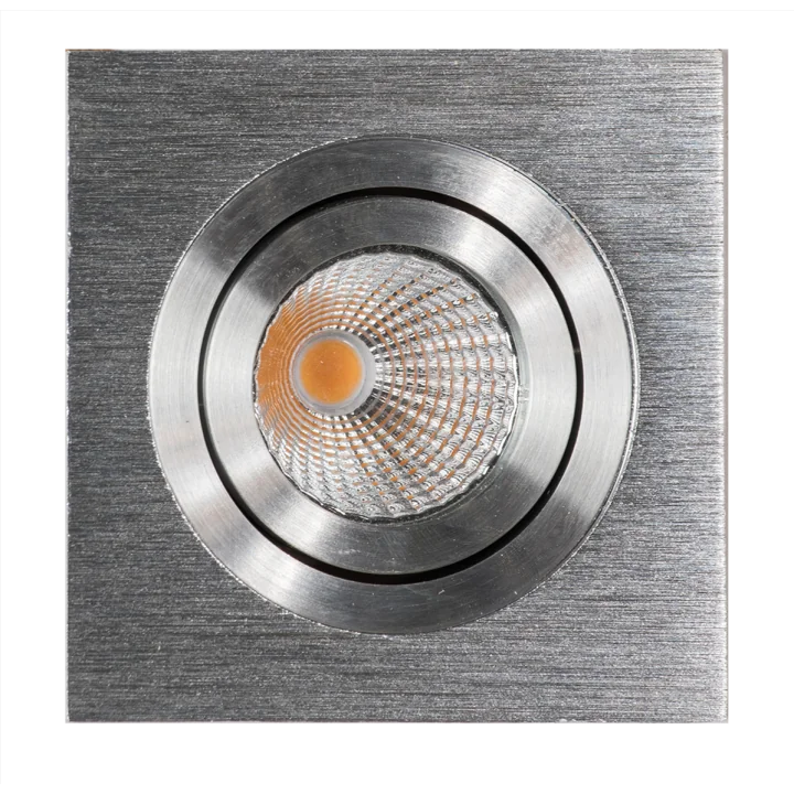 Spot à encastrer LED COB 9W orientable alu