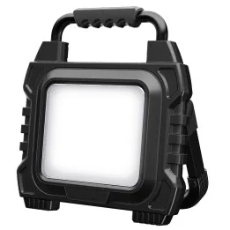 Projecteur chantier 60W - câble 3m + 2x2P+T + prise USB
