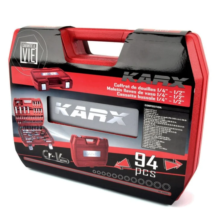Coffret à douilles 94pcs Cr-V