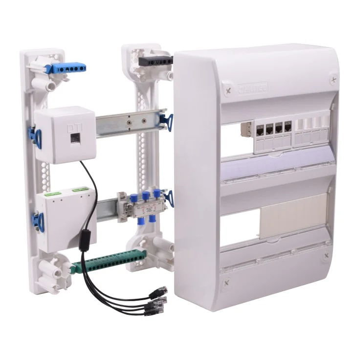 Coffret de communication grade 2 TV et fibre optique