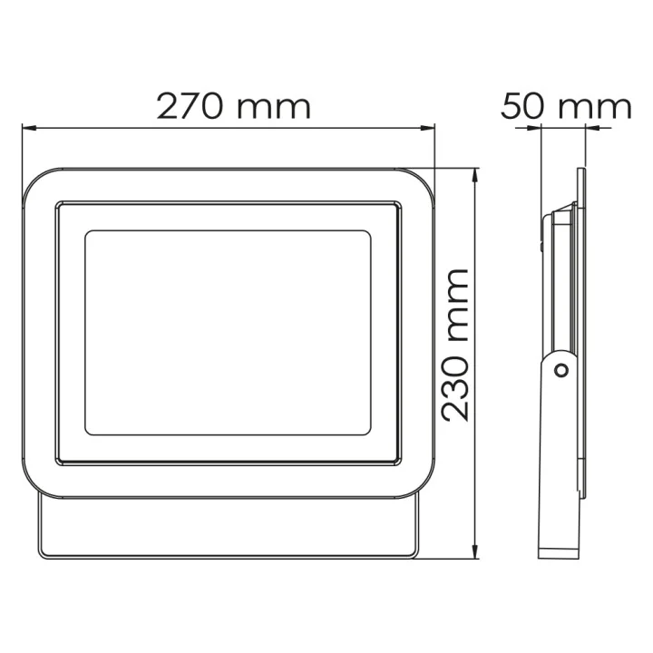 Projecteur LED Extérieur Extra Plat 100W CREALYS