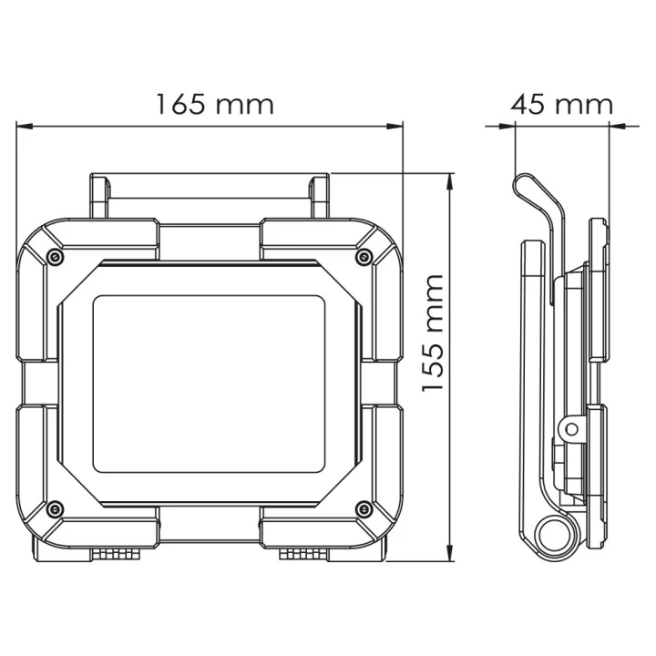 Projecteur de Chantier LED Extra Plat 30W IP65 NALTO