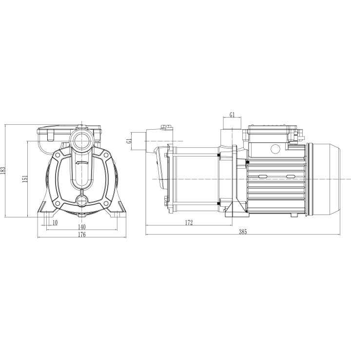 Pompe de surface Multicellulaire 900W Inox KORMAN