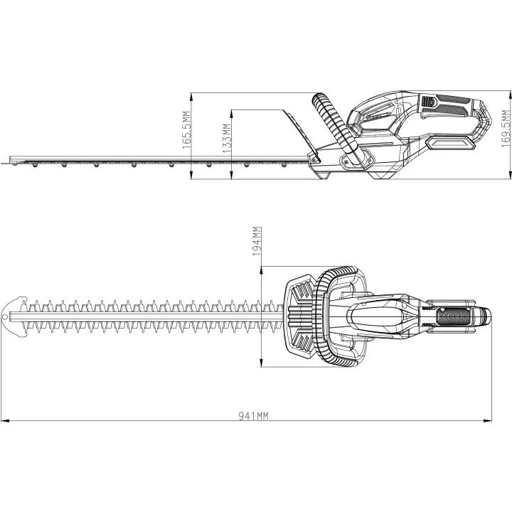Taille Haie Sans Fil 550mm 18V Li-ion Korman Garden