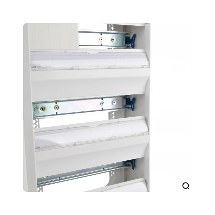 Tableau électrique vide 3 rangées 39 modules Rail Amovible NF NALTO + Porte