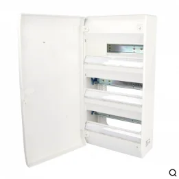 Tableau électrique vide 3 rangées 39 modules Rail Amovible NF NALTO + Porte