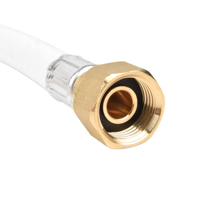 Tuyau Flexible Armé Blanc 1.5m Pour Barbecue Gaz