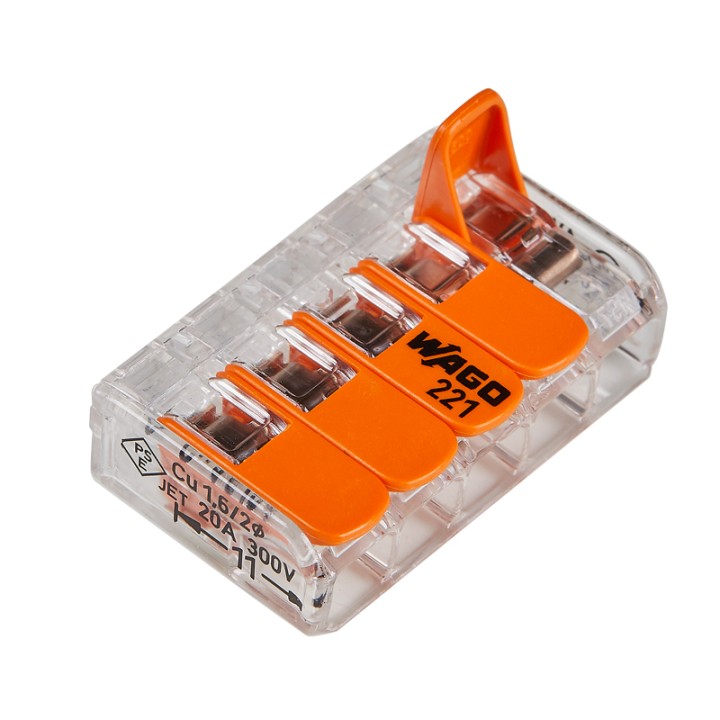 Coffret 80 Wago 221 - 20x2 Entrées - 45x3 Entrées - 15x5 Entrées