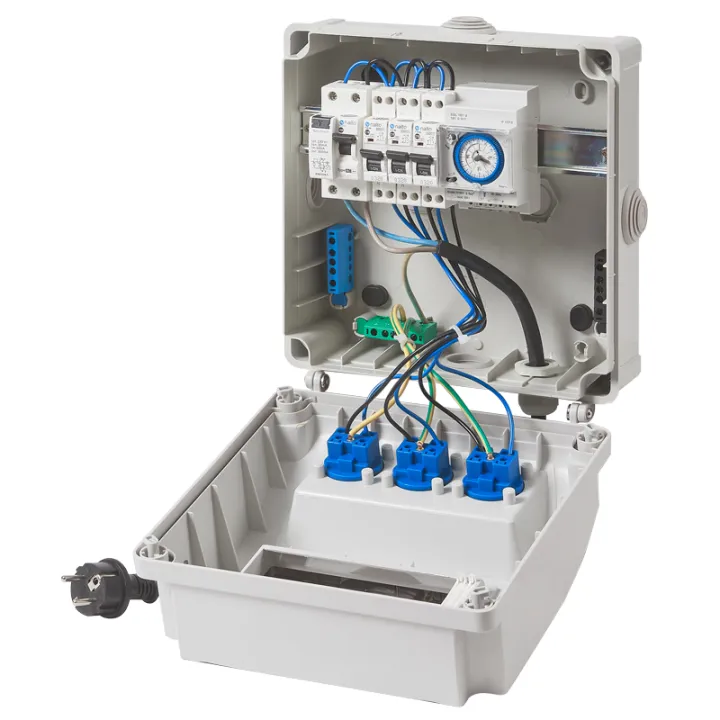 Coffret Electrique Piscine Hors Sol Filtration - Horloge Mécanique - 3 prises - NALTO