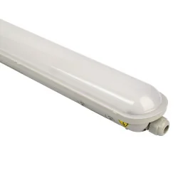 Réglette LED étanche câblage traversant 150cm 55W 4000K IP65 CREALYS