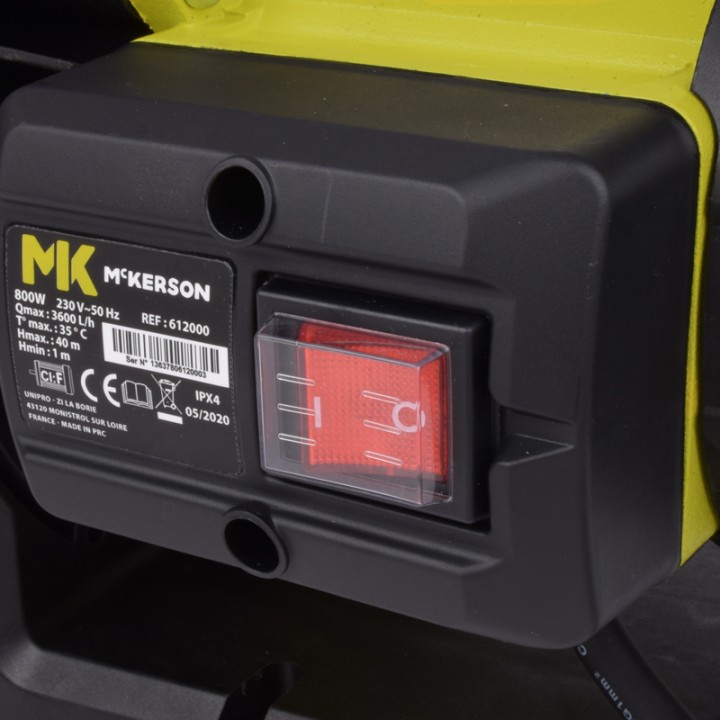 Pompe de Surface 800W Auto amorçante Mc KERSON