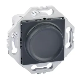 Variateur Rotatif Universel Compatible LED Anthracite NOANE