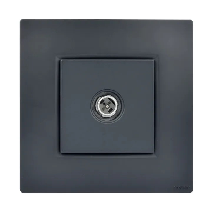 Prise TV Murale Simple Type F Anthracite NOANE