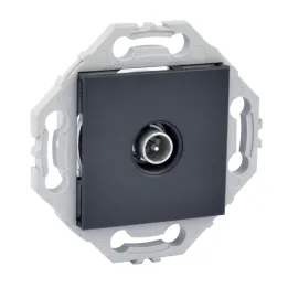 Prise TV Murale Simple Type F Anthracite NOANE