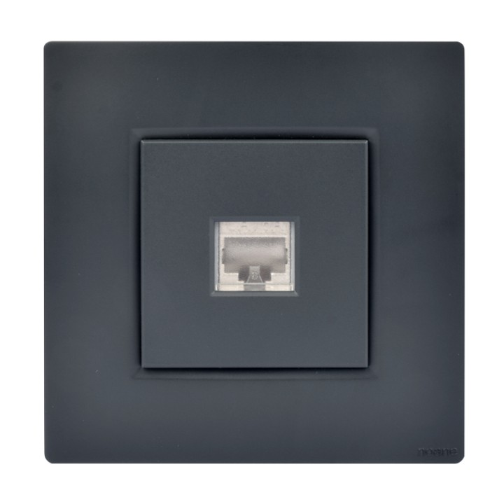 Prise RJ45 Murale Cat. 6 Simple Anthracite NOANE
