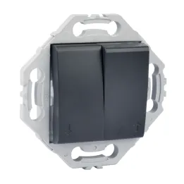 Interrupteur Volet Roulant 10A Anthracite NOANE