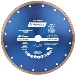 Disque Diamant Turbo 230 x 22.2mm FEROCE
