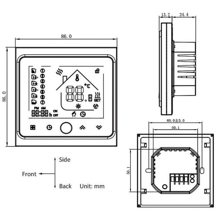 Thermostat Connecté Wifi ATENZA