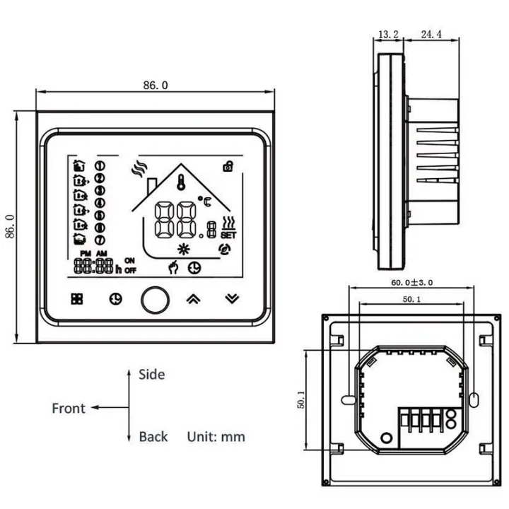 Thermostat Connecté Wifi ATENZA