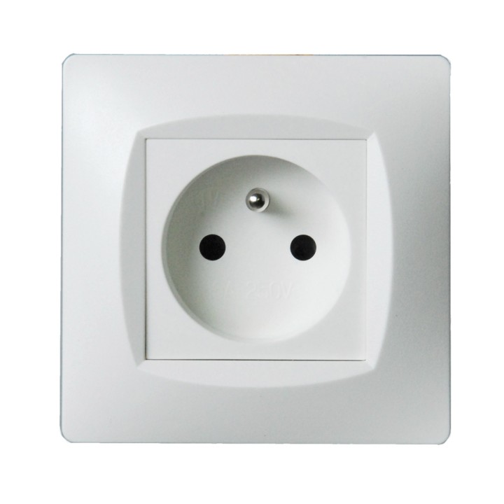 Pack essentiel blanc 40 prises + 10 interrupteurs va-et-vient + 50 plaques