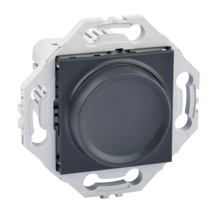 Variateur Rotatif Universel Compatible LED Anthracite NOANE