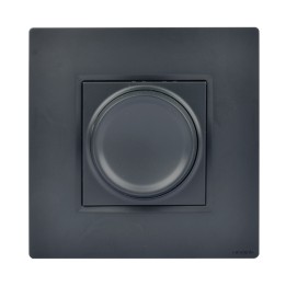 Variateur Rotatif Universel Compatible LED Anthracite NOANE