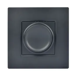 Variateur Rotatif Universel Compatible LED Anthracite NOANE