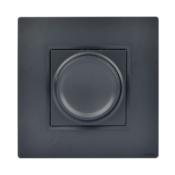 Variateur Rotatif Universel Compatible LED Anthracite NOANE
