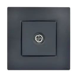 Prise TV Murale Simple Type F Anthracite NOANE