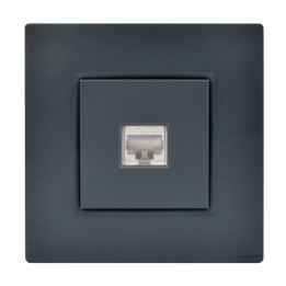 Prise RJ45 Murale Cat. 6 Simple Anthracite NOANE