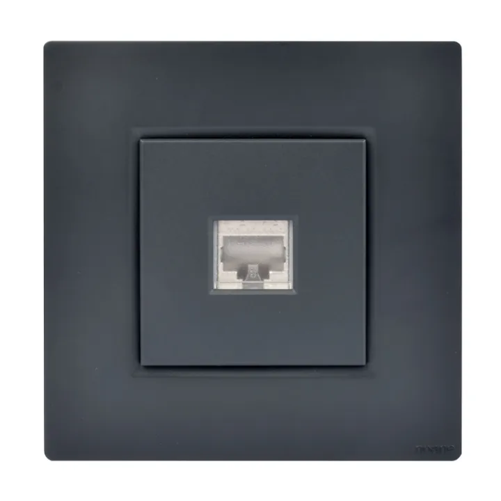Prise RJ45 Murale Cat. 6 Simple Anthracite NOANE