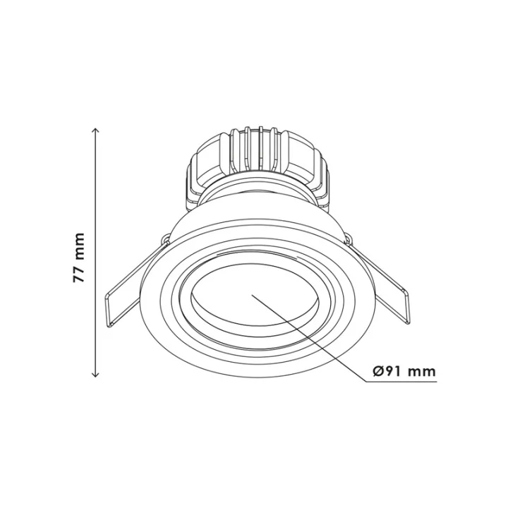 Spot LED COB Orientable Encastrable 5W